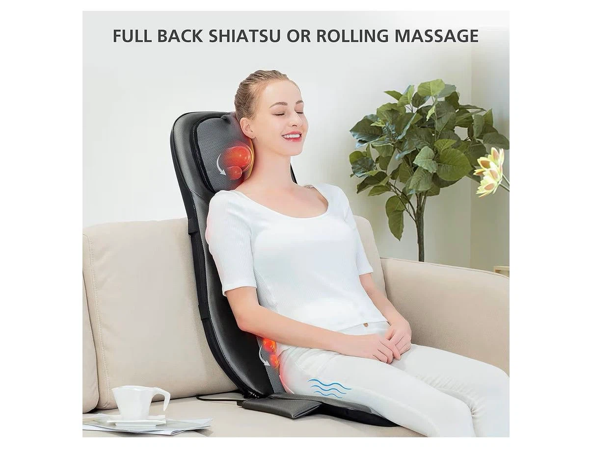 Shiatsu & Rolling Massage Seat Cushion with Heat — Like New - photo 3