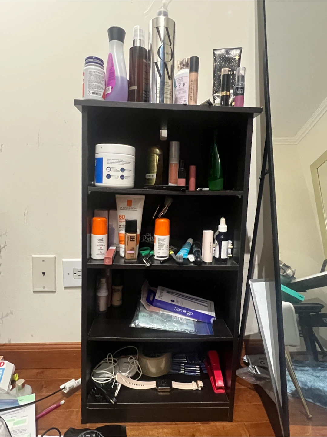 Black 4-Tier Storage Shelf
