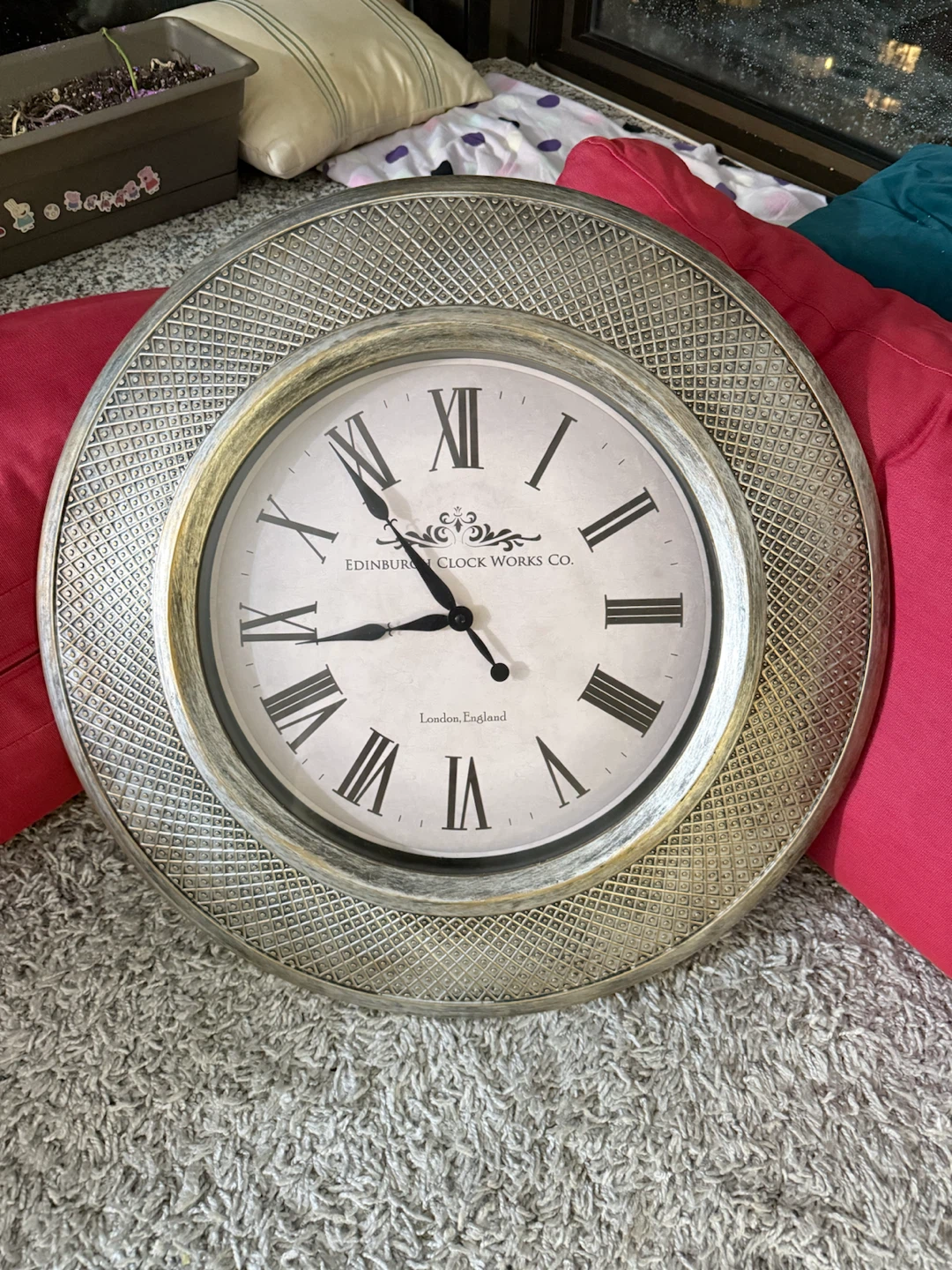 Selling two large dial elegant clocks