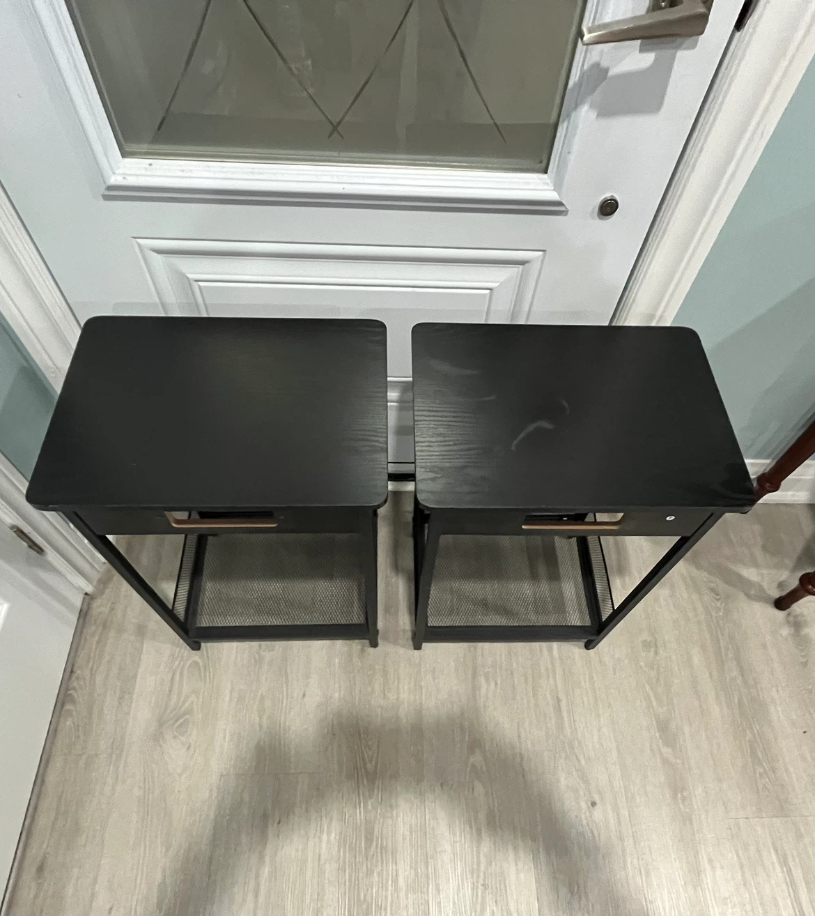 Set of Two Black Side Tables - photo 2