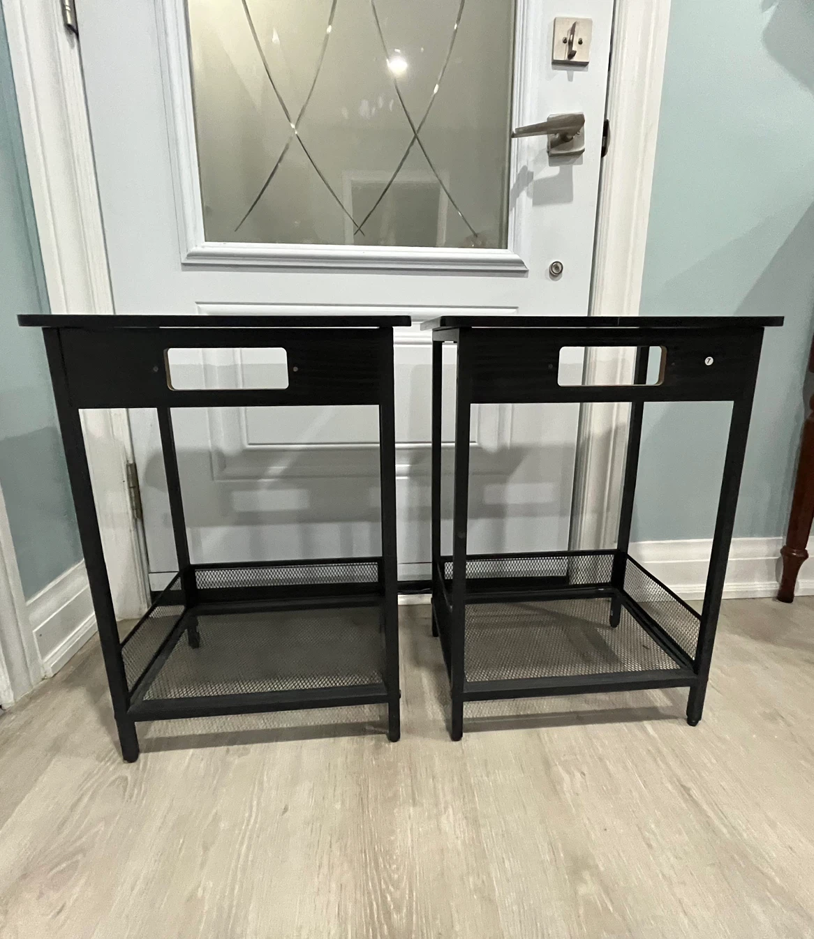Set of Two Black Side Tables - photo 3