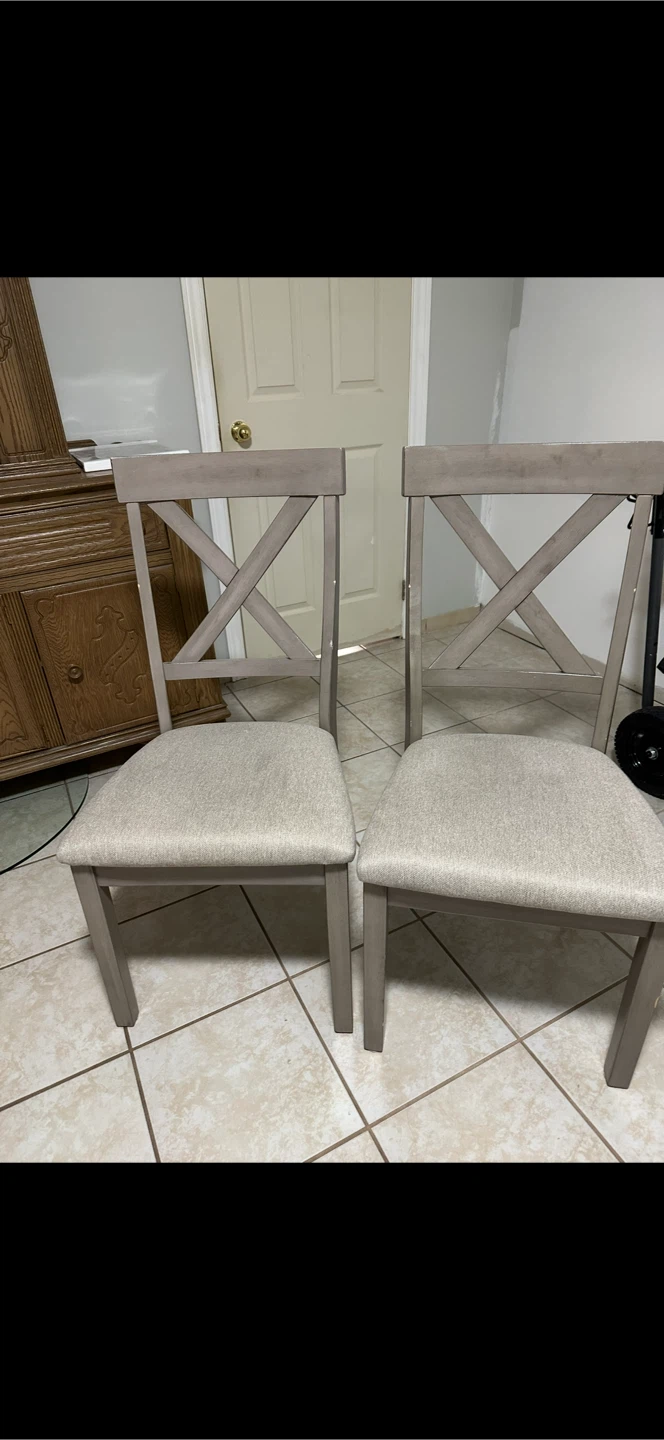 4 Grey Dining Chairs - photo 2