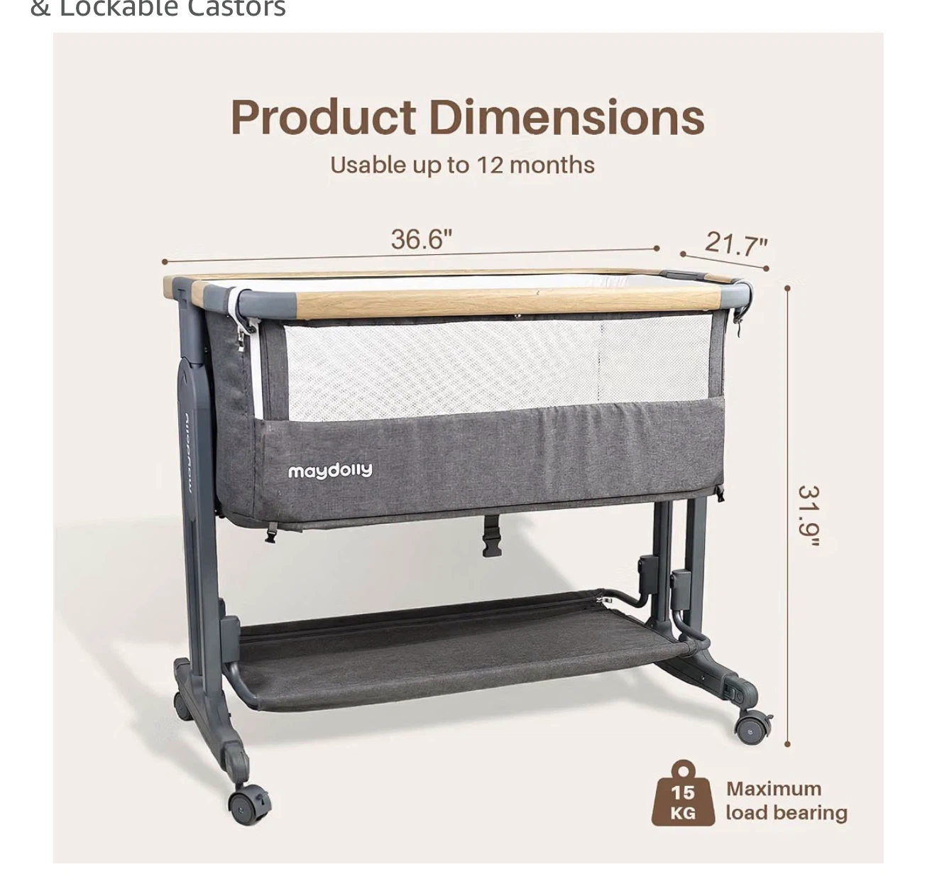 Baby Bedside Bassinet - photo 2