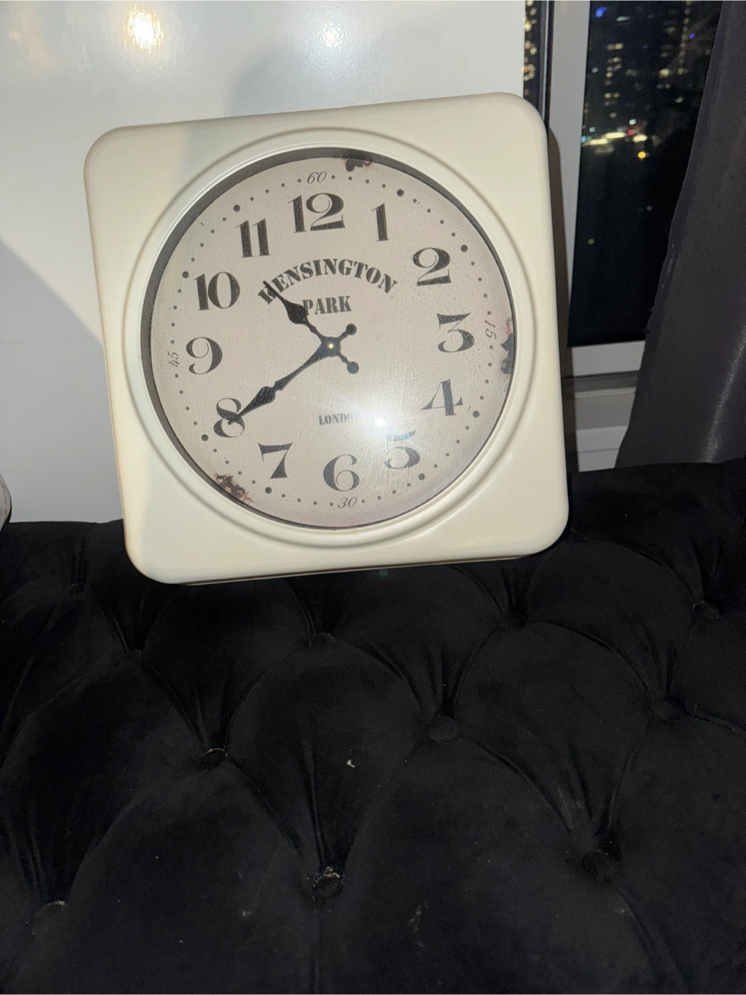 Kensington Park square wall clock