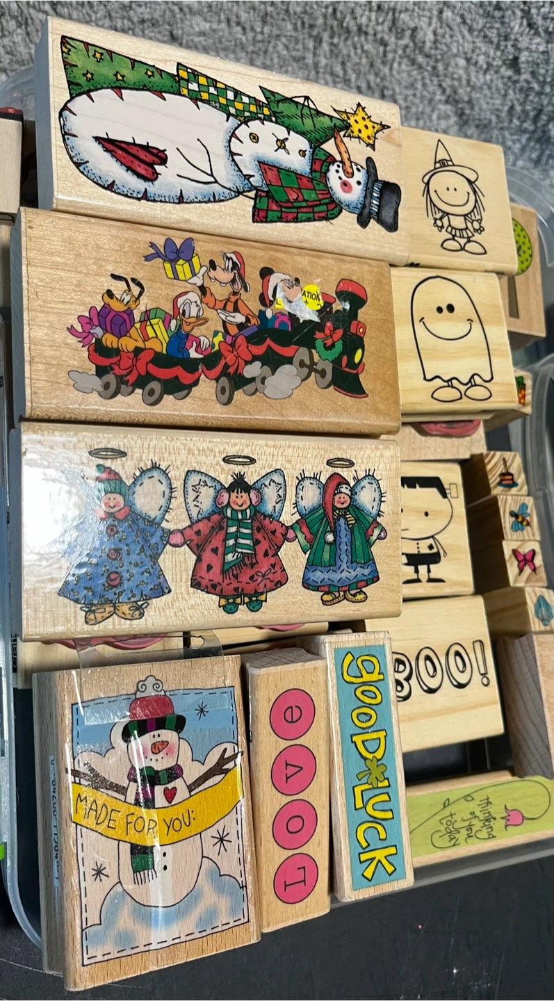 Rubber Stamp Collection, ribbons and embellishments - photo 3