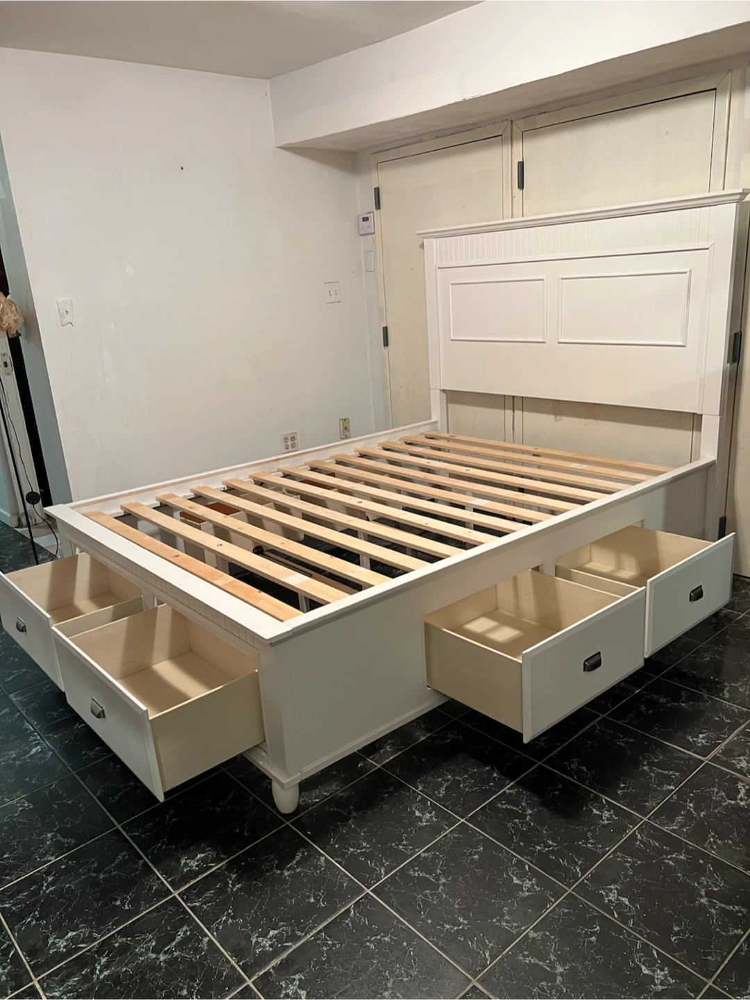 Spencer Queen White Storage Platform Bed - Delivery Extra - photo 3