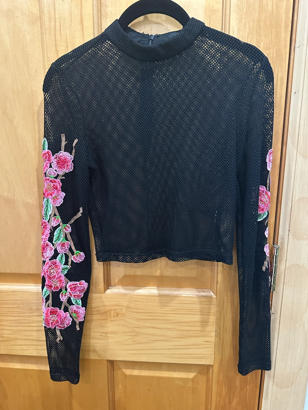 Black Floral Top