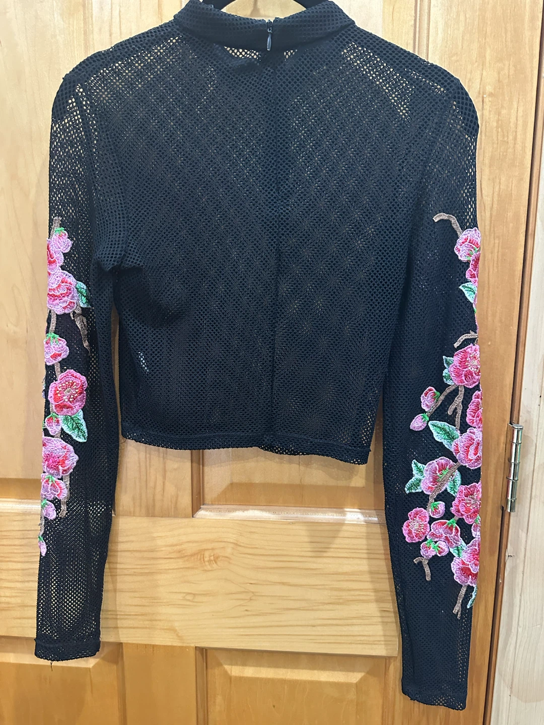 Black Floral Top - photo 2