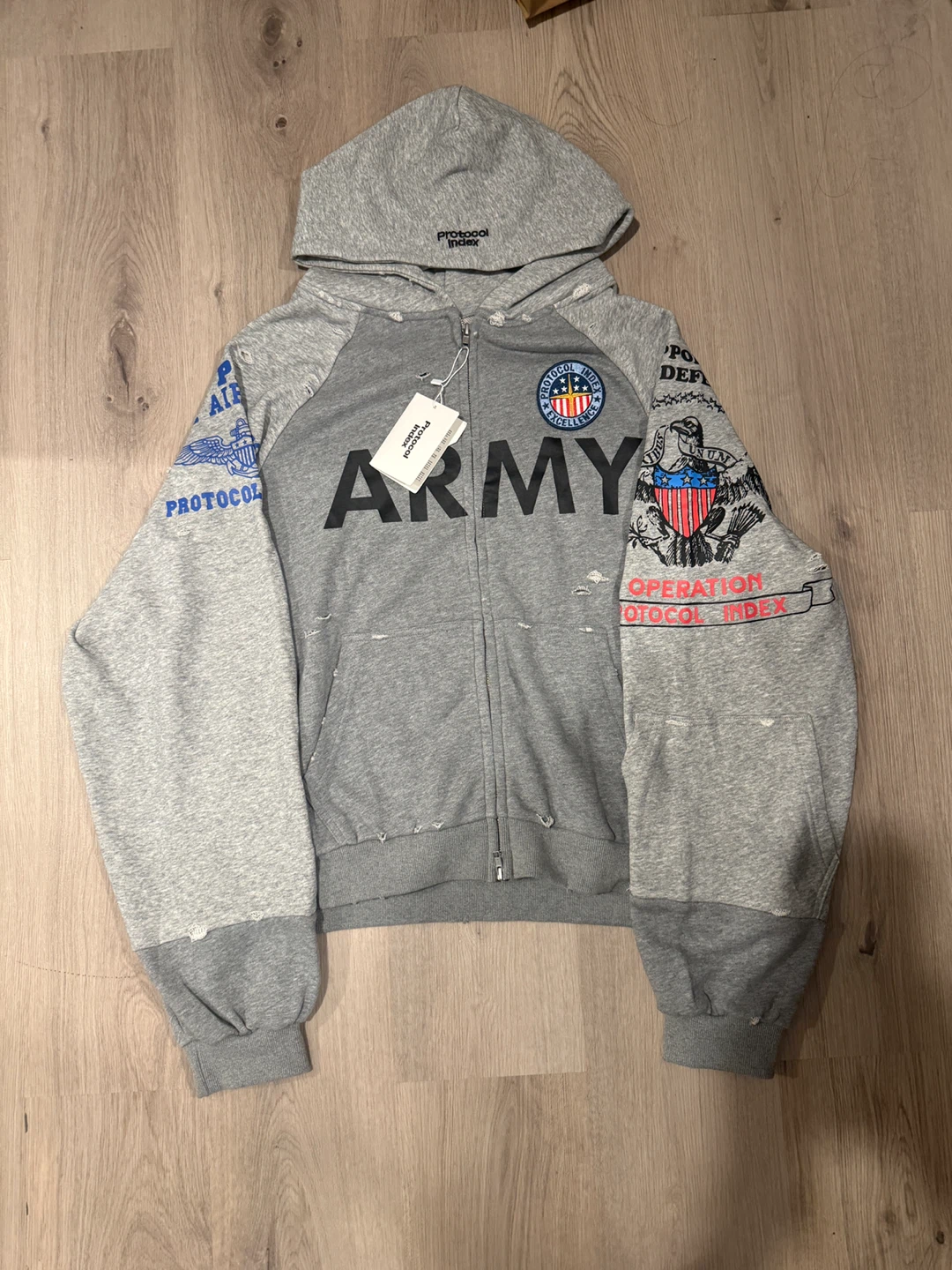 Protocol Index Army Zip-Up Hoodie