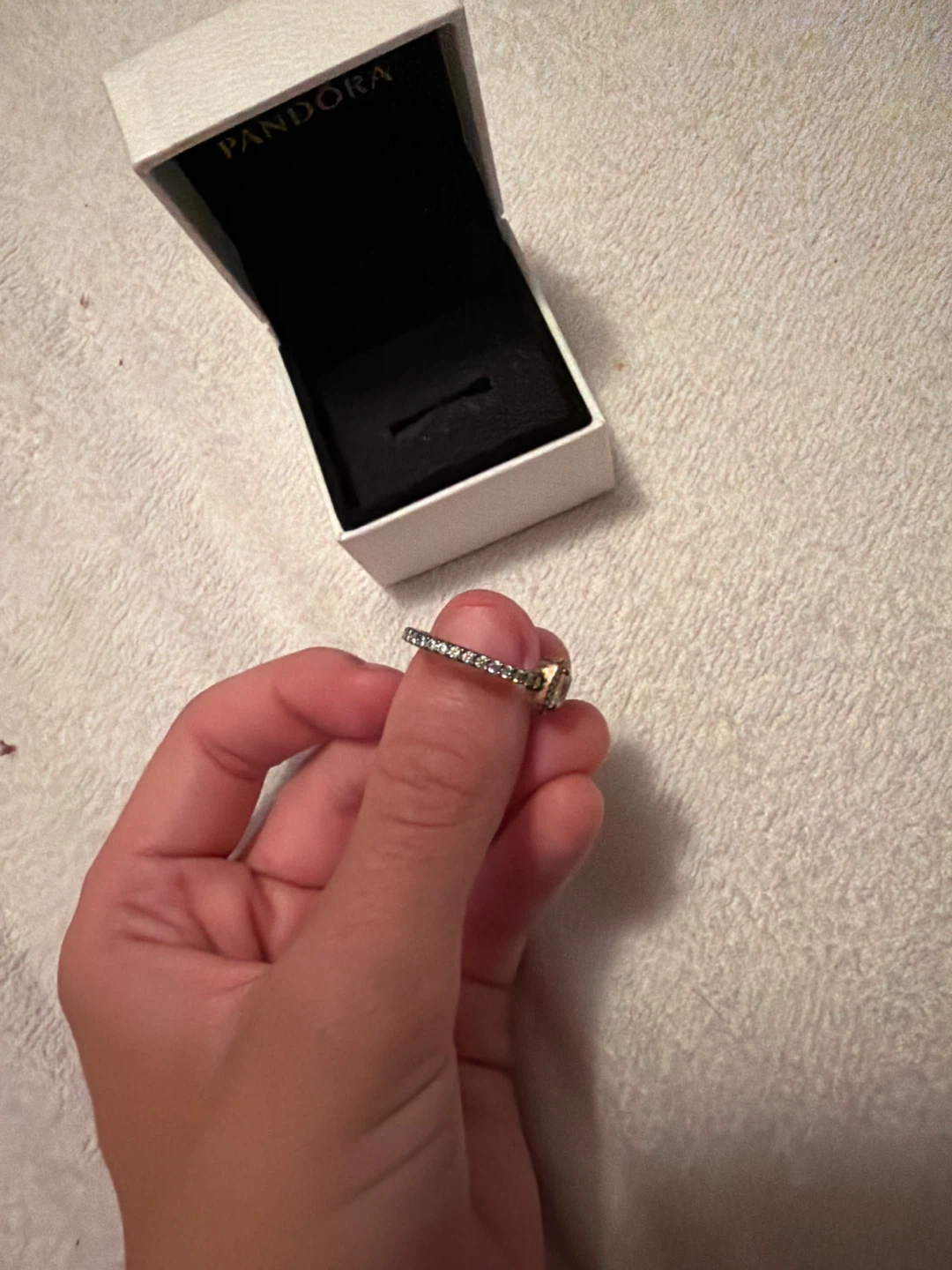 Pandora rose gold ring size 5 - photo 2