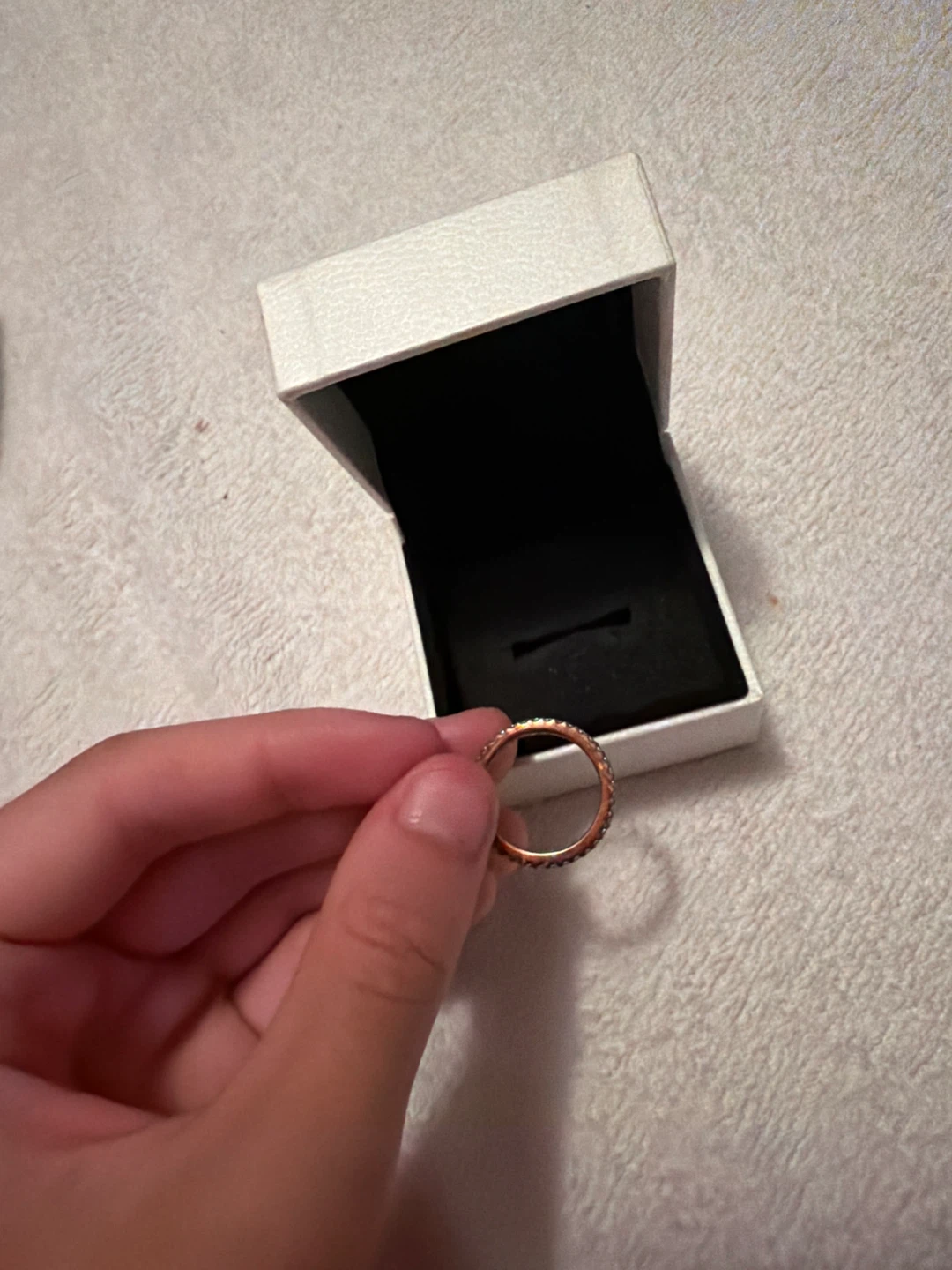 Pandora rose gold ring size 5 - photo 3