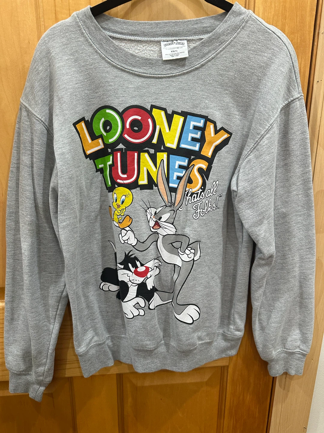 Looney Tunes Graphic Sweatshirt Gray