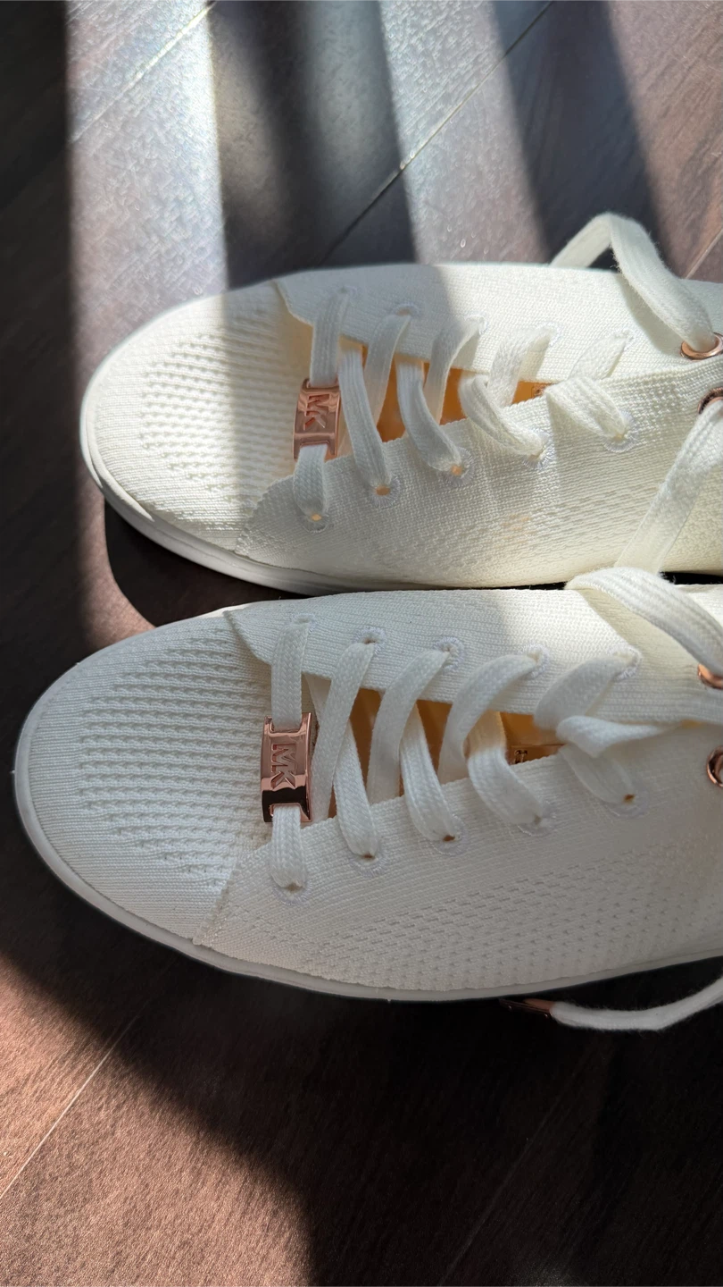 Michael Kors White Knit Sneakers Size 10 - photo 4