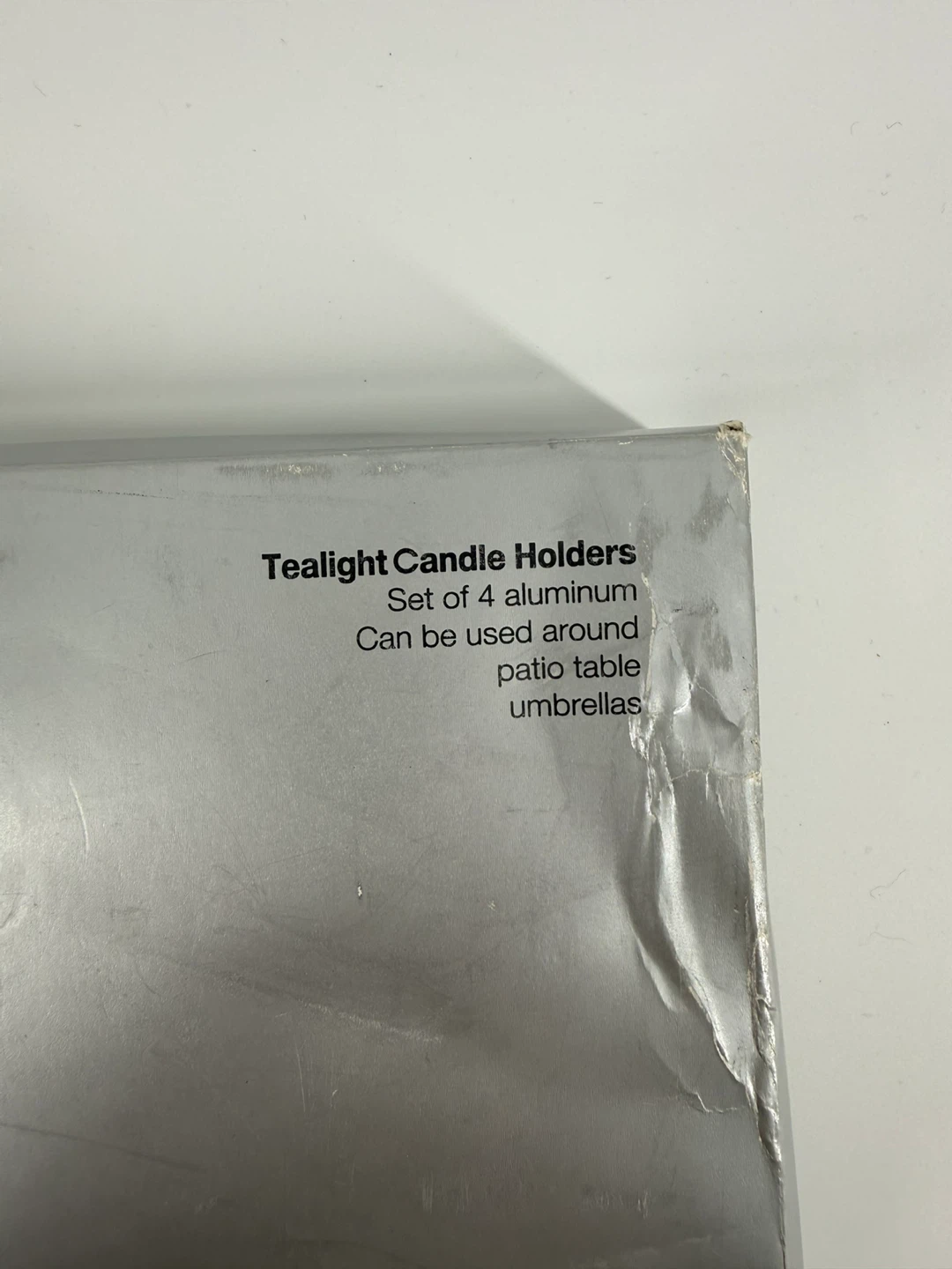 Crate & Barrel Aluminum Tealight Holders – Set of 4 - photo 4