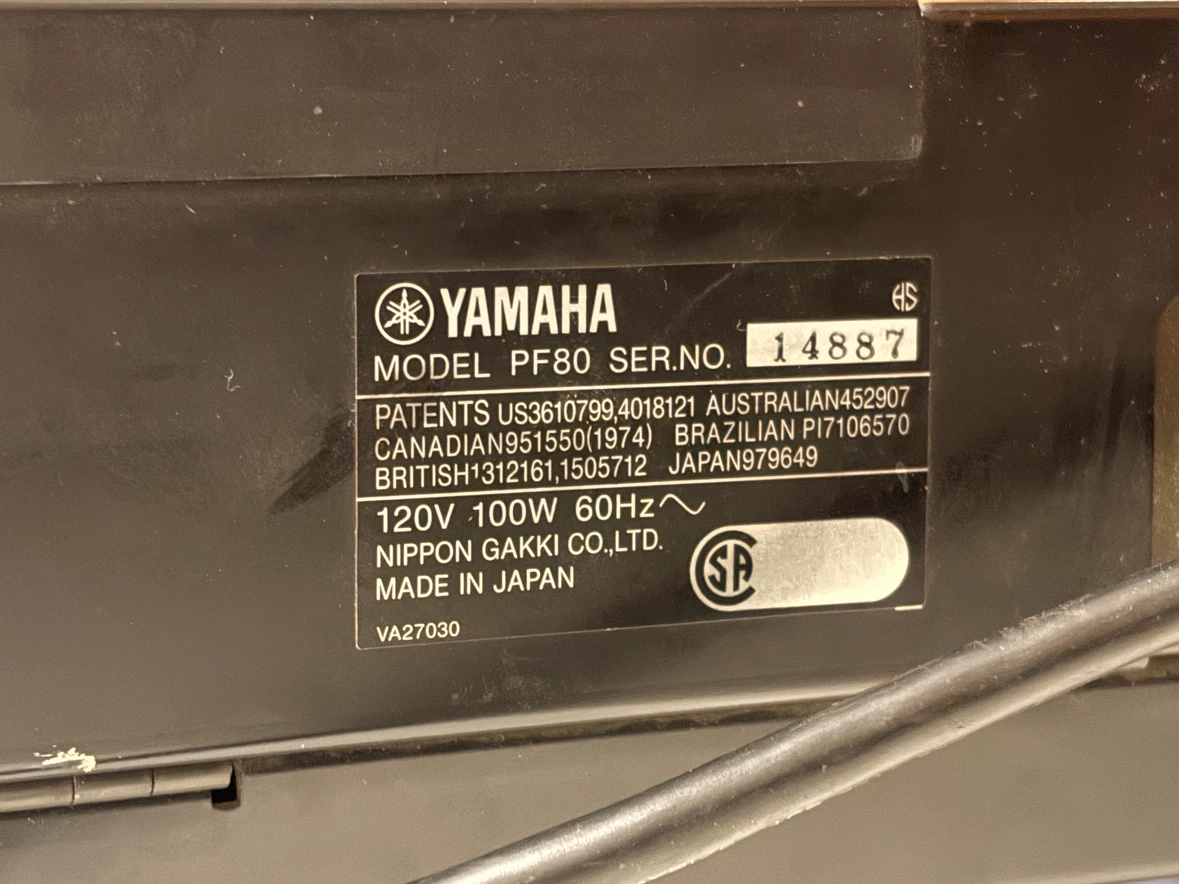 Yamaha PF80 Apartment Piano - photo 2