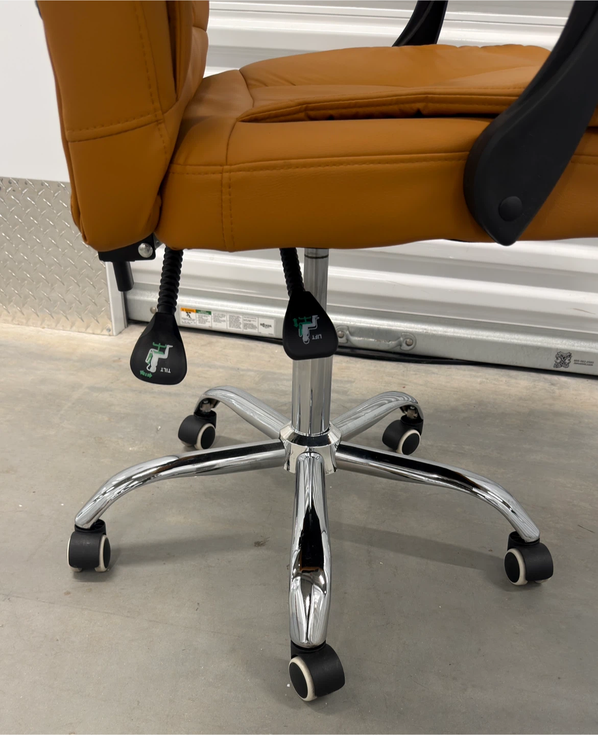 High Back Executive Office Chair – Tan / Brown - photo 5