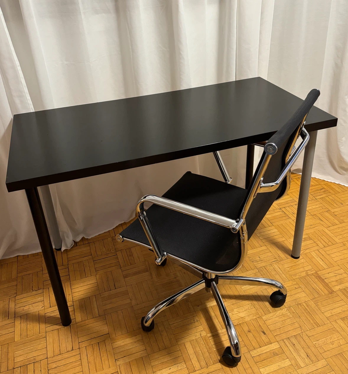 IKEA Linnmon Black Desk - photo 4