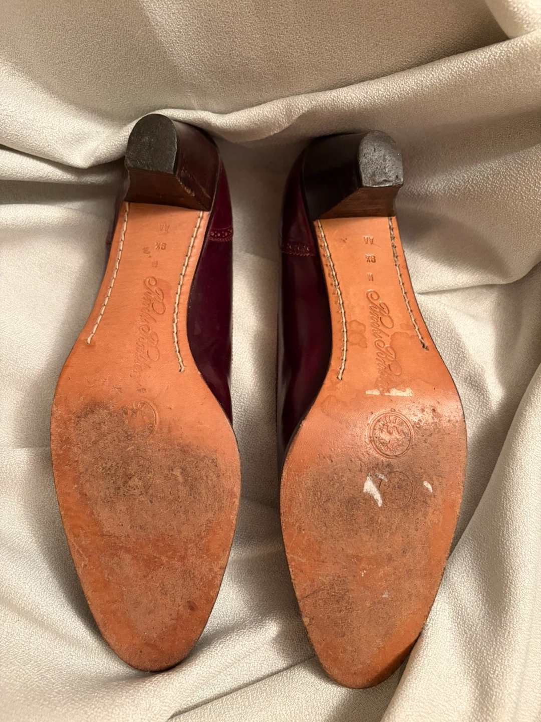 Brooks Brothers Burgundy Leather Pumps - photo 3