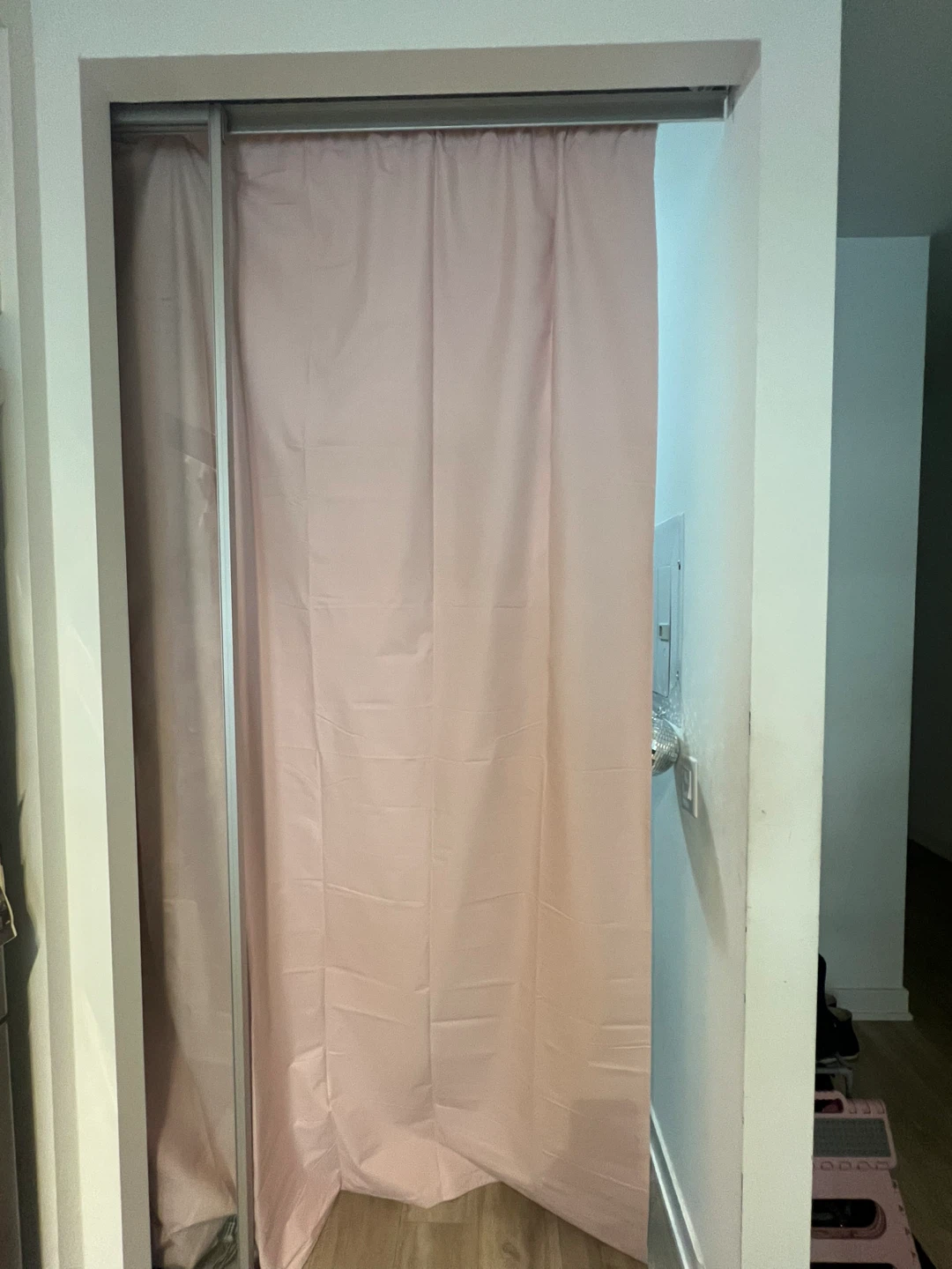 IKEA Blackout Curtains in Light Pink