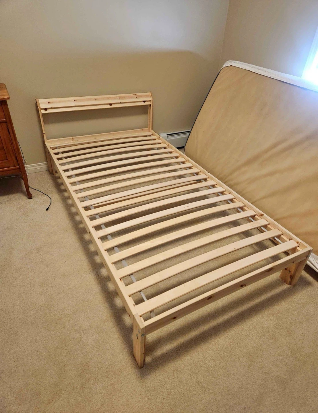 IKEA twin wooden bed frame