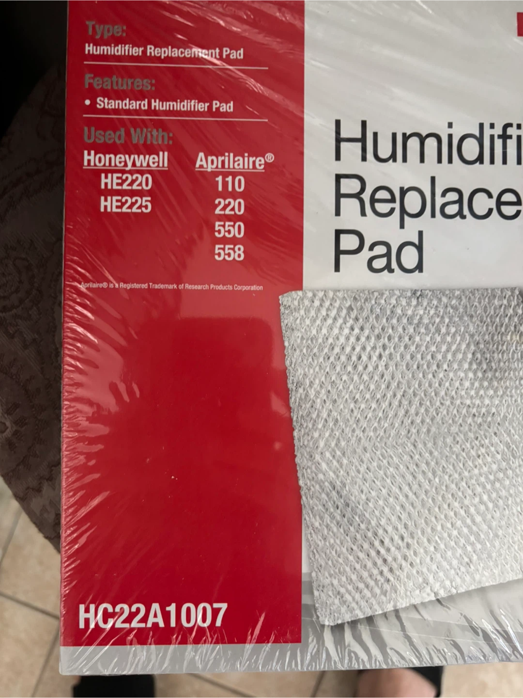 Honeywell Humidifier Replacement Pad HC22A1007