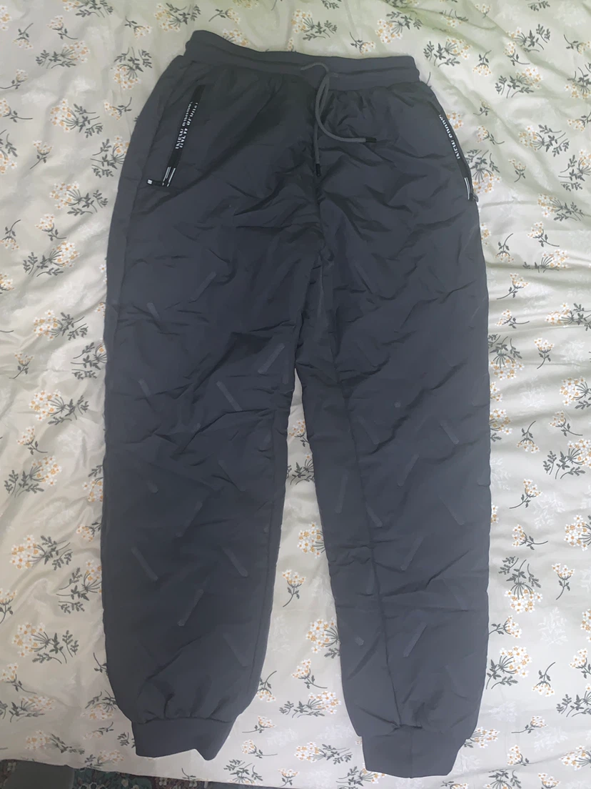 Fleece-Lined Winter Joggers - Dark Grey