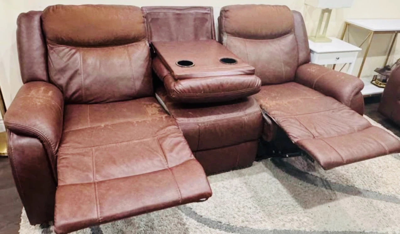 Reclining sofa - 3 sitter - photo 2