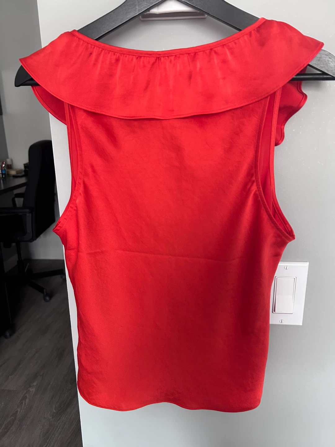 Wilfred Tonka Ruffle Blouse Poppy Red Size M - photo 3