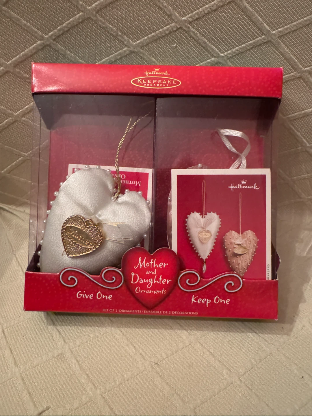 2002 Hallmark Mother and Daughter Keepsake Ornaments