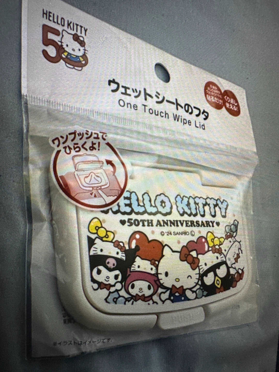 Hello Kitty 50th Anniversary One Touch Wipe Lid - photo 3