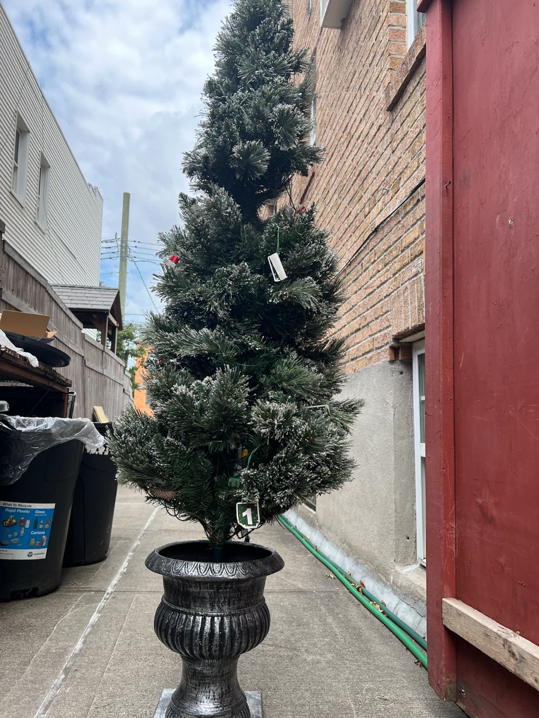Home Accents Holiday 6.5ft Sparkling Amelia Potted Tree