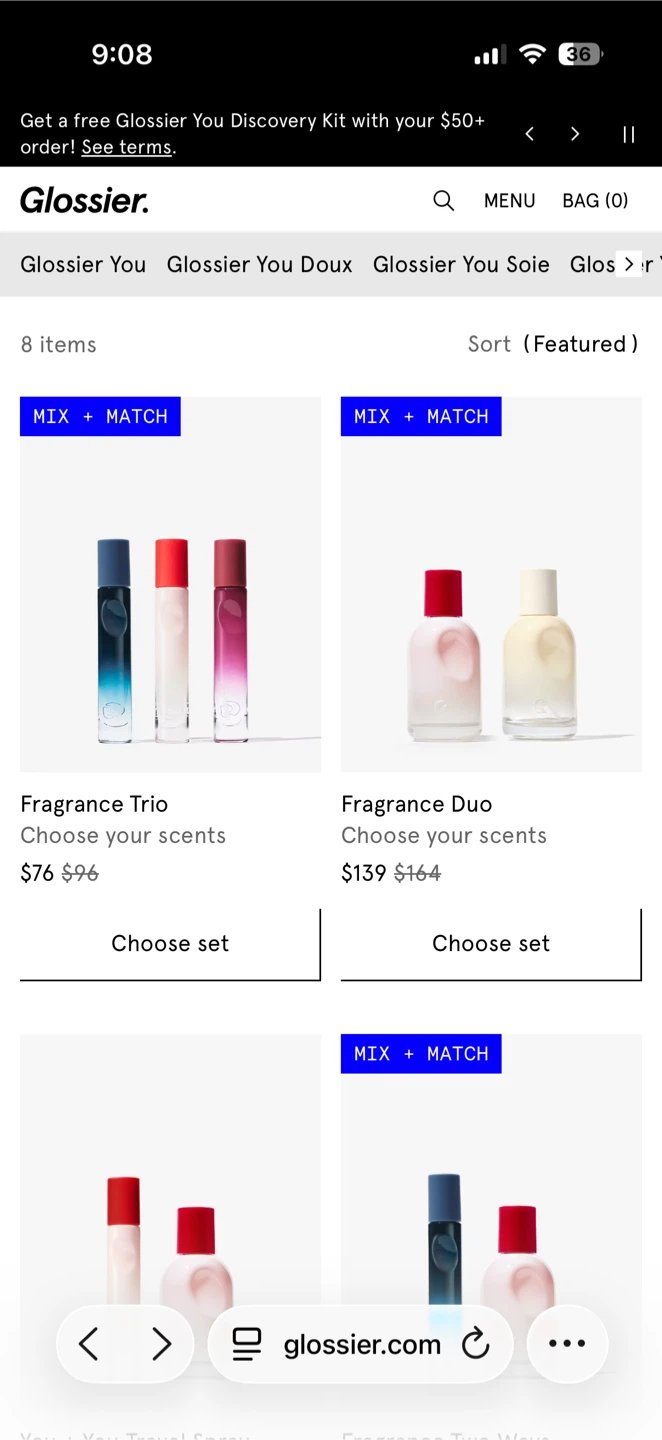 Glossier Fragrance Trio Travel Sprays - photo 2