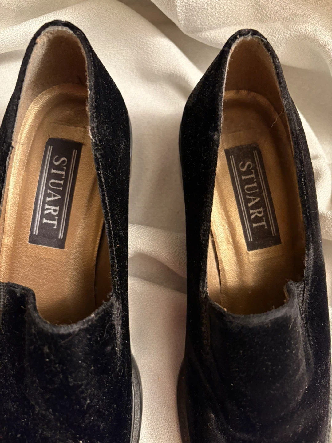 Stuart Black Velvet Loafers - photo 2