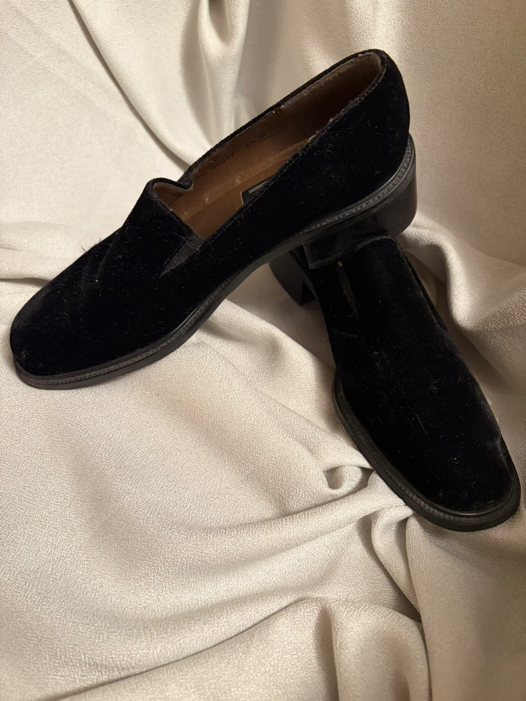 Stuart Black Velvet Loafers - photo 5