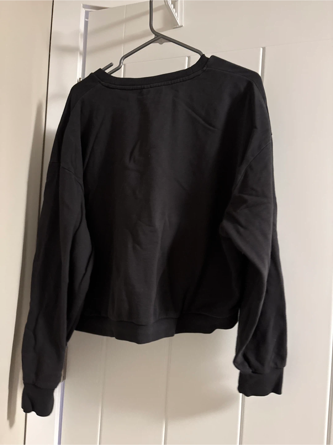 New W Tentree Organic French Terry Crew Jet Black - photo 3