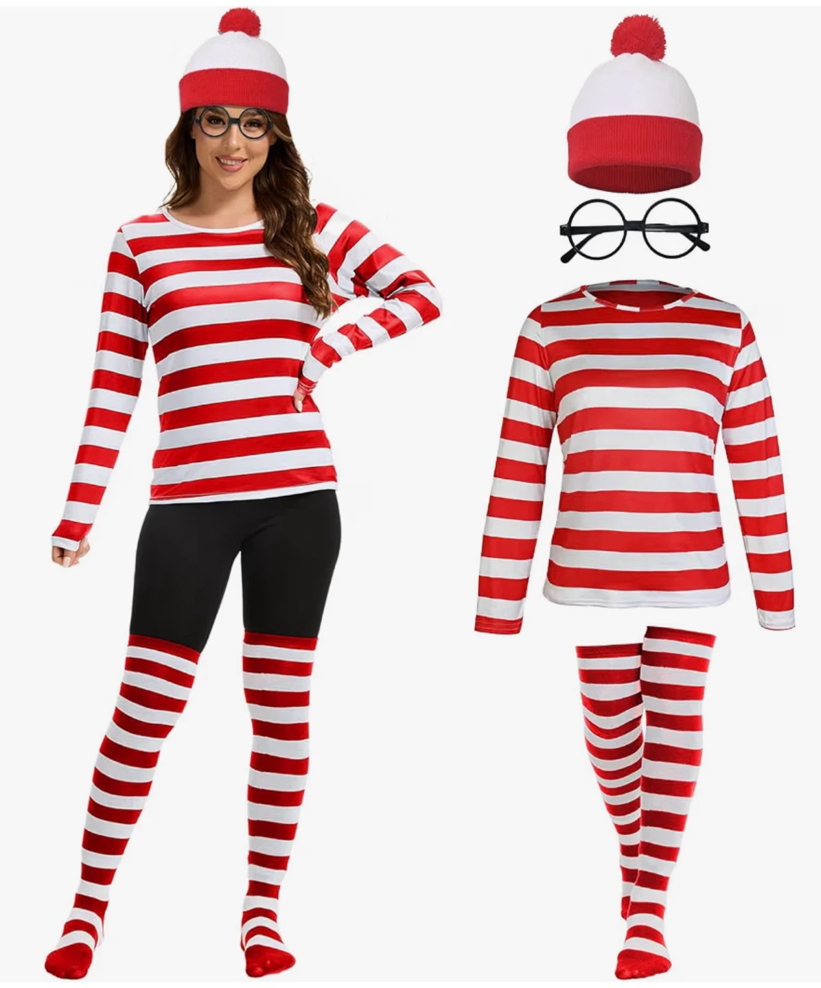 Unisex Waldo Halloween costume