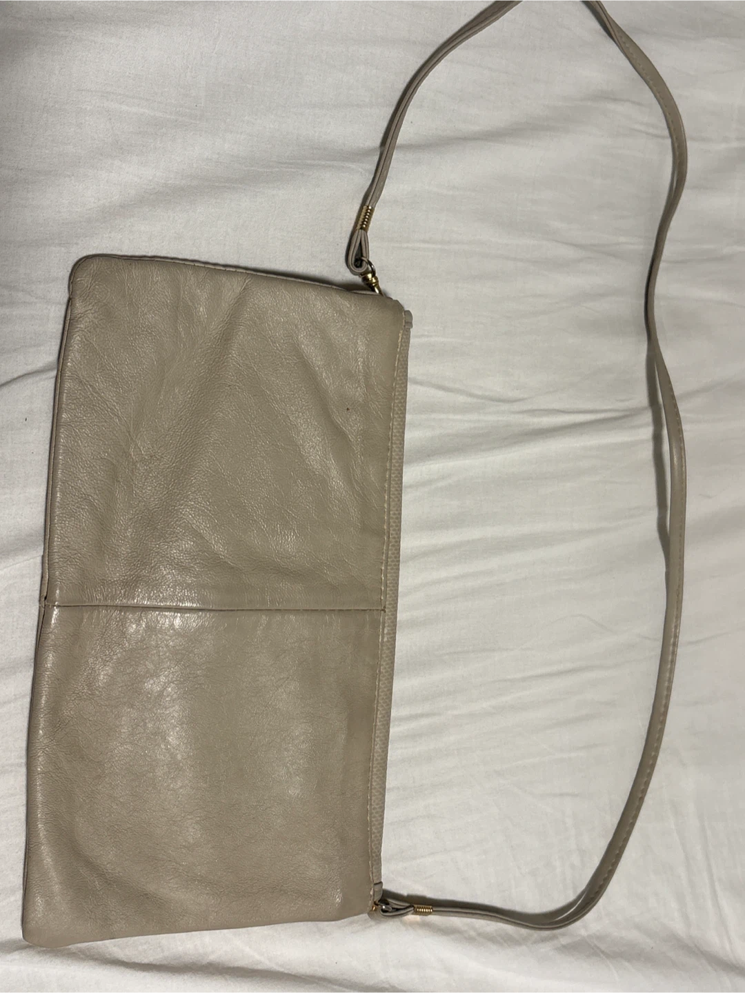 Portafino Beige Leather Crossbody Bag - photo 2