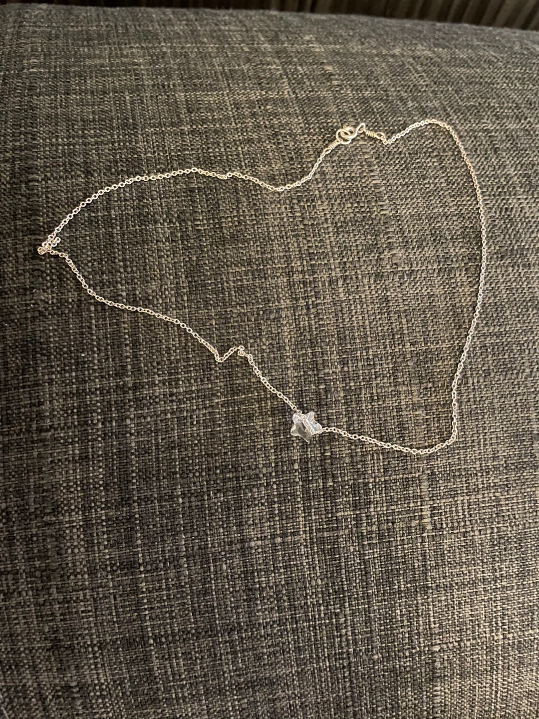 Delicate Silver Star Necklace