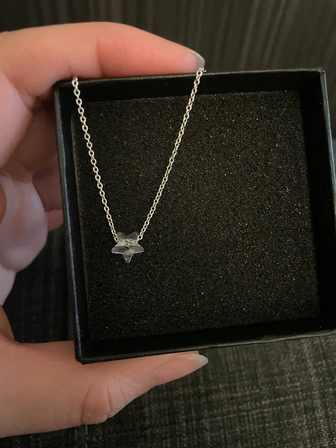 Delicate Silver Star Necklace - photo 2