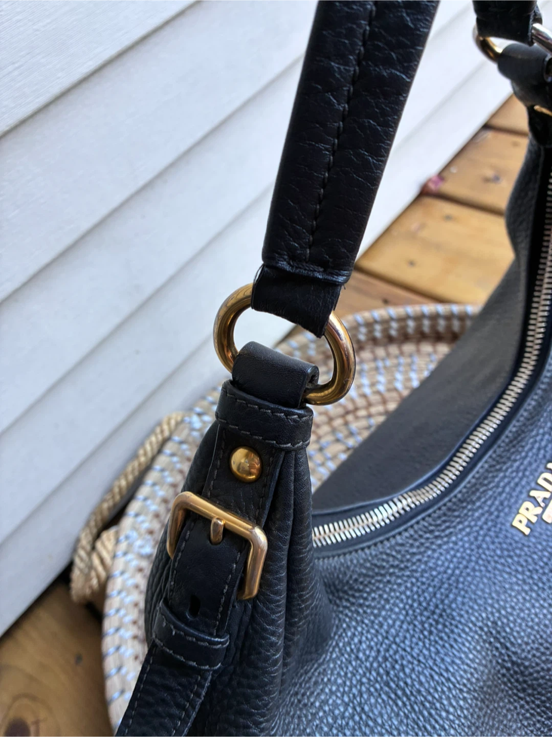 Prada vitello daino hobo bag (authentic) - photo 3