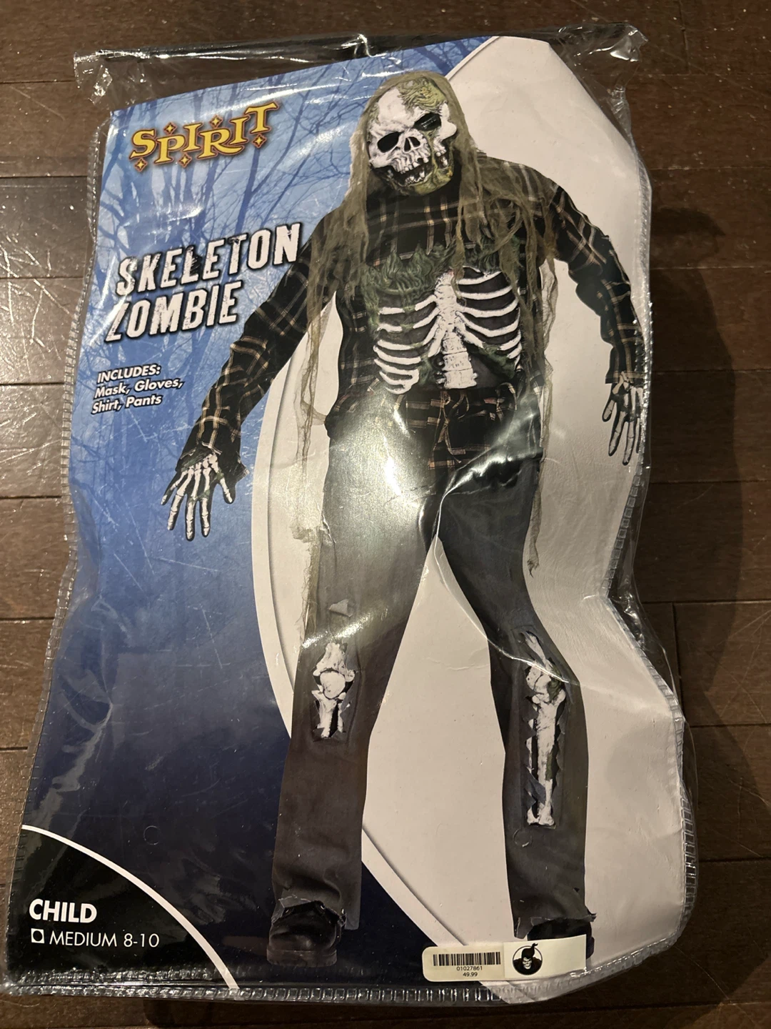 Spirit Halloween Skeleton Zombie Costume