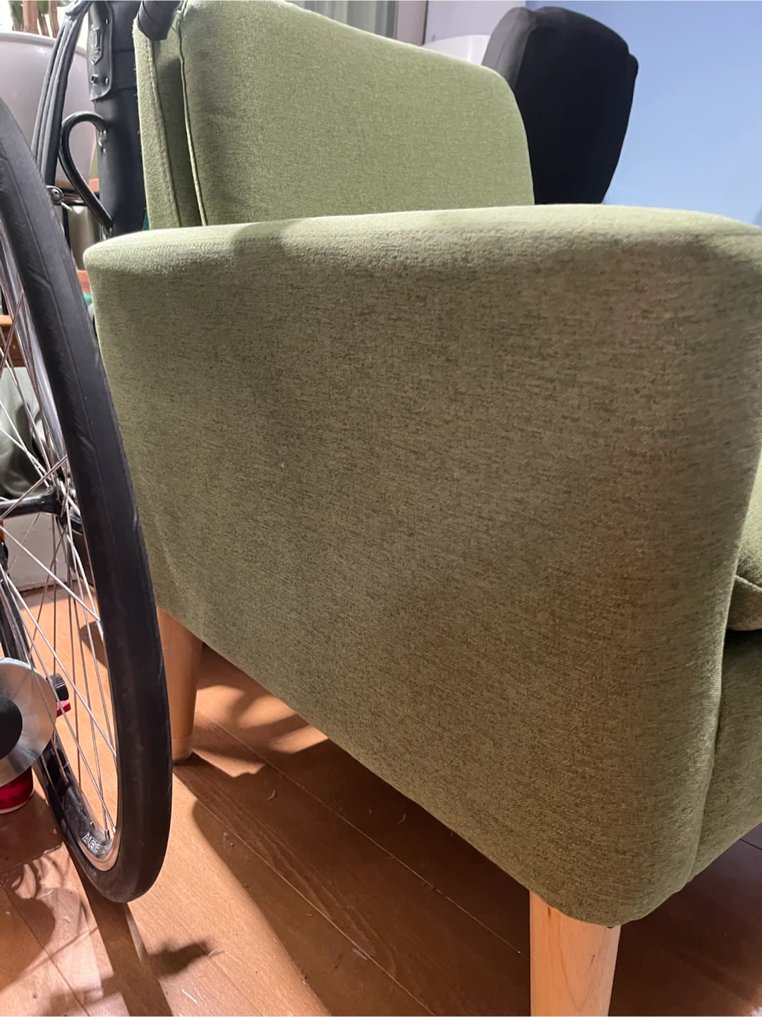 Green Fabric Accent Chair - photo 4