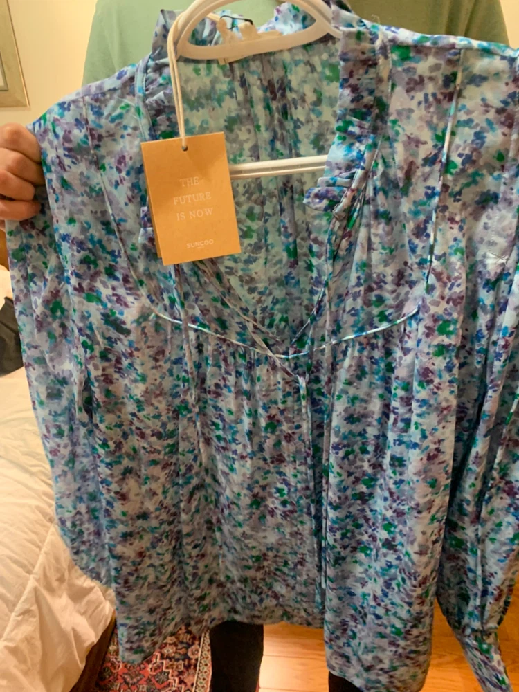 Suncoo Paris Floral Print Blouse