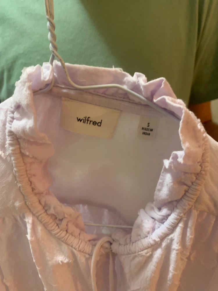 Wilfred Textured Blouse Light Purple - photo 2