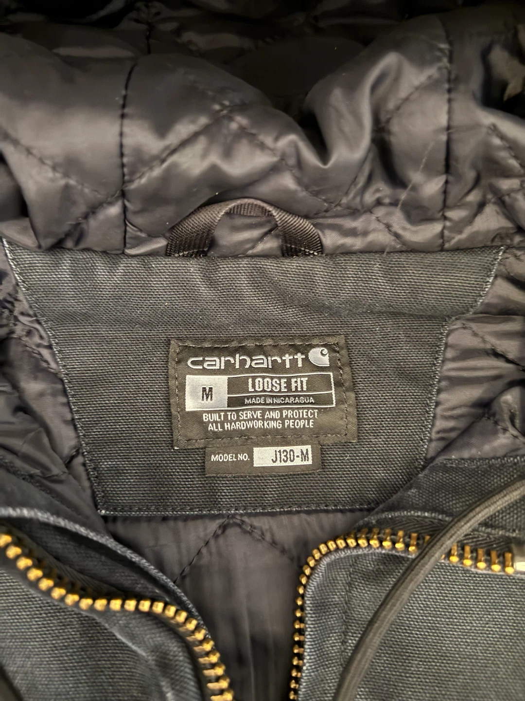 Carhartt J130-M Loose Fit Quilted Flannel-Lined Jacket