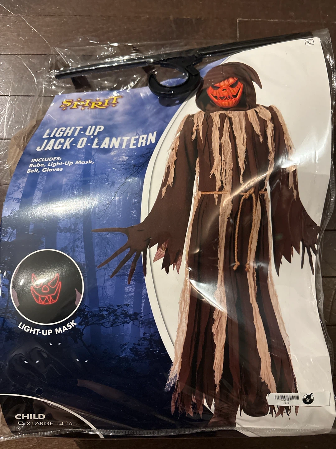 Light-Up Jack-O-Lantern Costume X-Large