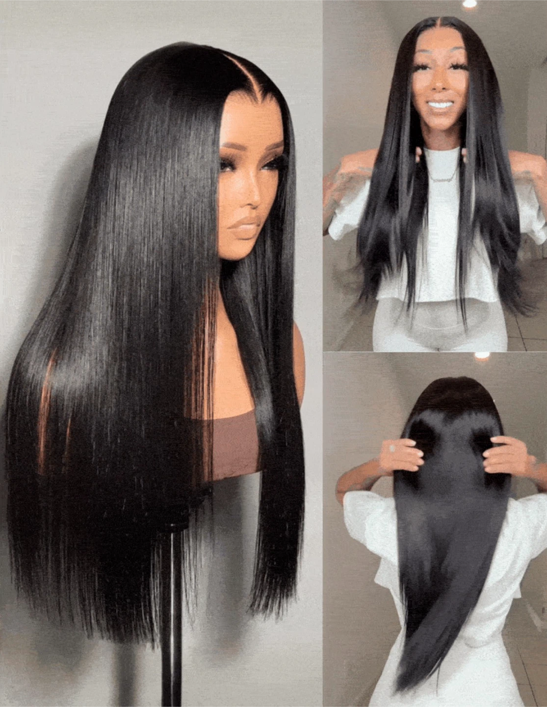 Glueless Human Straight Hair Wig