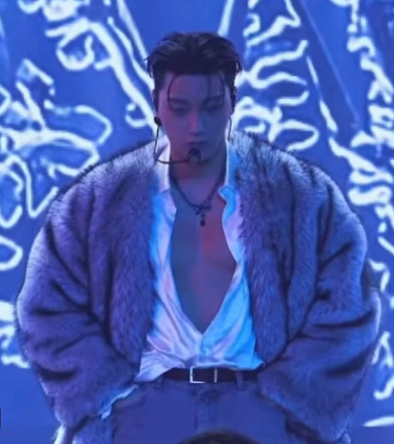 NEW Grey and White Fur Jacket