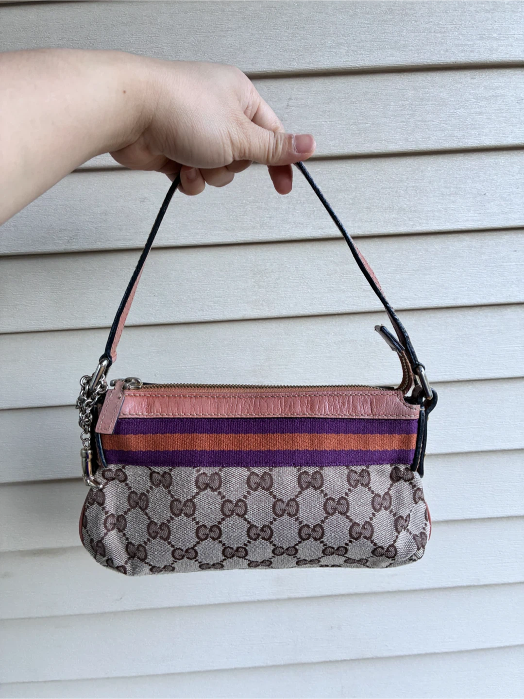 Mini charm gucci shoulder bag
