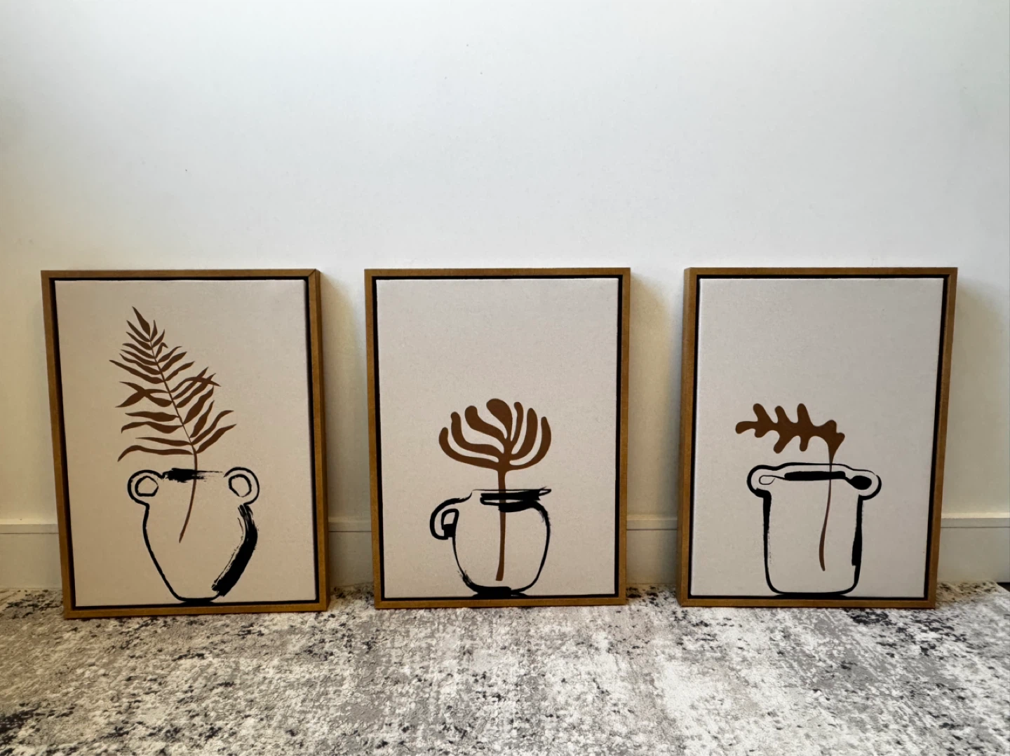 Kate and Laurel Sylvie Botanical Canvas Art Set